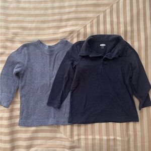 Cat & Jack Waffle Weave Shirt, Old Navy Collared Long Sleeve Shirt